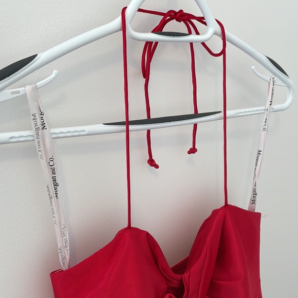 Morgan and Co red silk dress - Picture 3 of 3